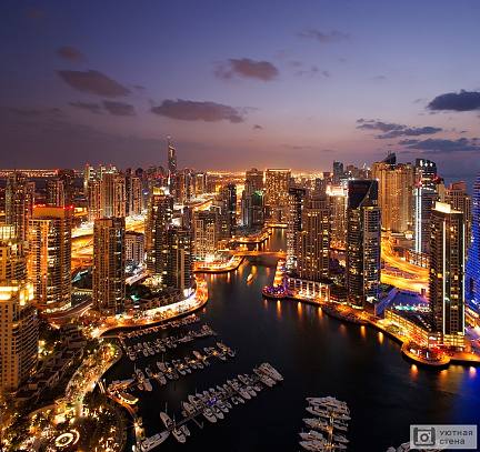 Фотообои Причал с яхтами Дубай