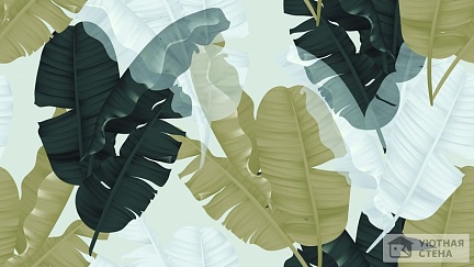 Роскошные фактуры банановых листьев
