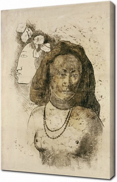 Поль Гоген - Таитянская женщина со злобным духом