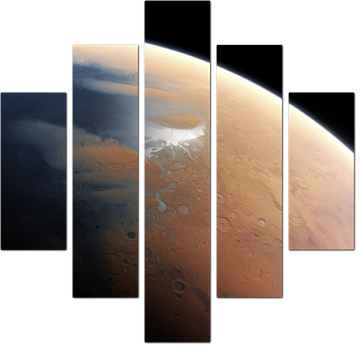 Вид на поверхность Марса
