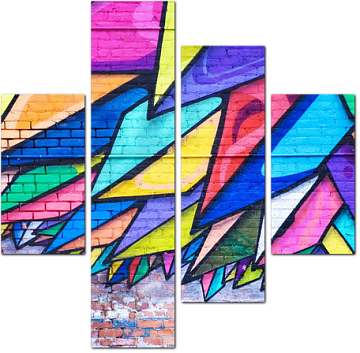 Цветные грани уличного художника