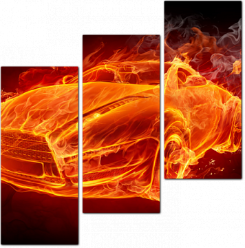 Огненный автомобиль