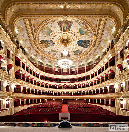 Театр оперы и балета изнутри, зал, Украина, Одесса