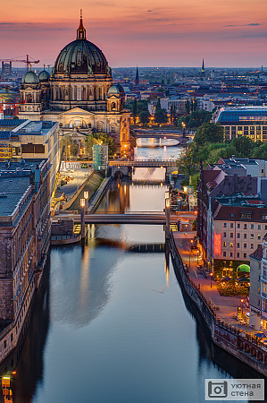 Фотообои Берлинские мосты на закате