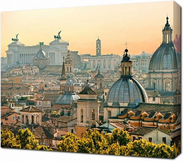 Вид на Рим из Кастель Сант-Анджело, Италия
