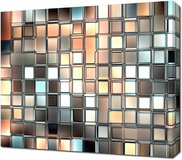 Прозрачные стеклянные кубики