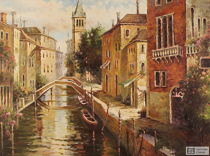Фотообои Безлюдные каналы старого города