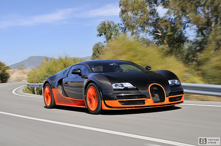 Черный Bugatti
